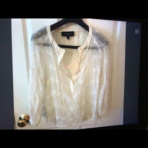 “Hilton Hollis”, designer cream blouse